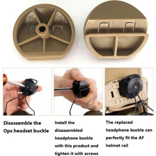 Peltor COMTAC I II III IV Headset Buckle Adapter AIRFRAME AF Helmet Rail Tactical Headset Helmet Bracket Buckle
