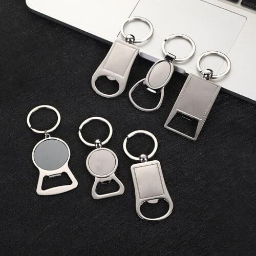Portable Key Bottle Opener Custom Lettering Keychain Beer Bottle Can Opener Engraved Customized Logo Key Chain Ring Tool Men Car