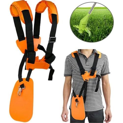 Adjustable Grass Trimmer Shoulder Strap Double Breasted Shoulder Harness Strap For Brush Mower Padded Belt Garden Protection