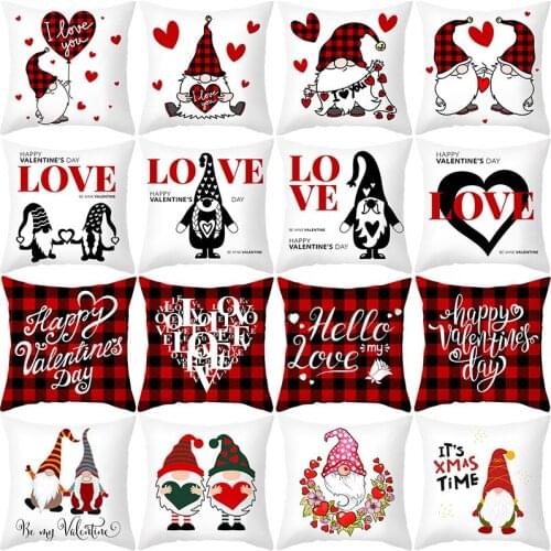 Romantic Valentines Day Pillowcase Sweet Cushion Cover Birthday Party Wedding Decor 2021 Party Accessories Anniversary