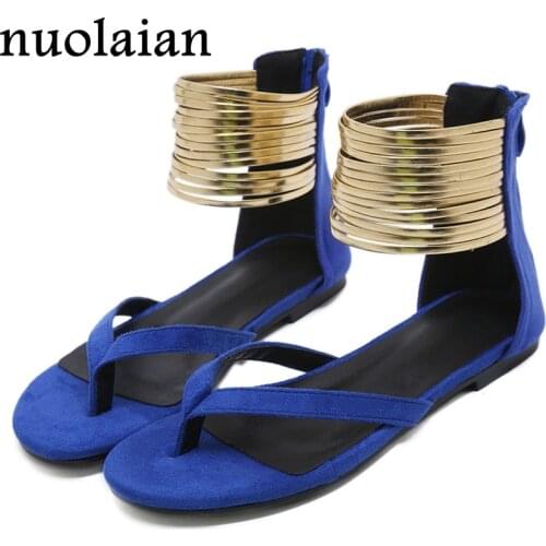 Womens Summer Sandal Shoes Dress Party Rome Sandals Woman Flip Flops Spring Shoe Ladies Chaussure Flats Gladiator Flat Sandals