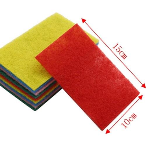10 Pcs / Set Color Highly efficient Scouring Pad Dish Cloth Cleaning Wipers kitchen rags Strong Decontamination Dish Towels