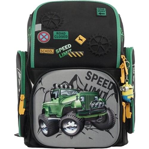 6-107 Cartoon Children Backpack For Boys Backpacks Orthopedic School Bags Student Fold Satchel Mochila Infantil