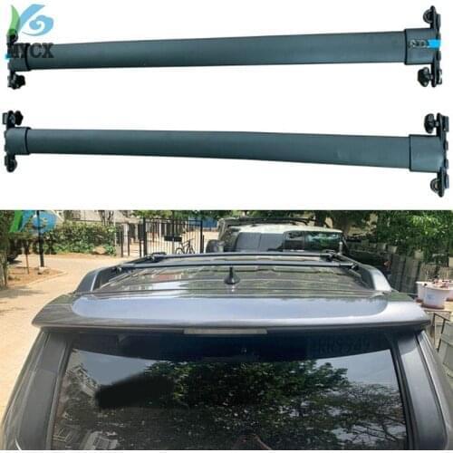 Black Car Top Roof Rack Cross Bars Lockable Bar Luggage Cargo Carrier Rack Compatible Fit For Toyota 4Runner TRD Pro 2010-2019