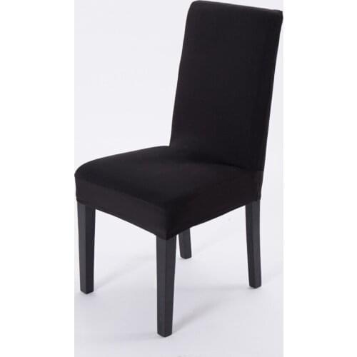 Hot Sale with best quality 25pcs black home Chair Cover Spandex / stretch seat covers Integral chair cover Free Shipping