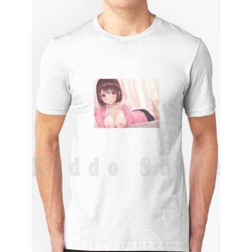 Waifu T Shirt Cotton Men Diy Print Cool Tee Waifu Anime Hentai Ecchi Cute Shy Feet Kawaii Pantsu Girls Japanese