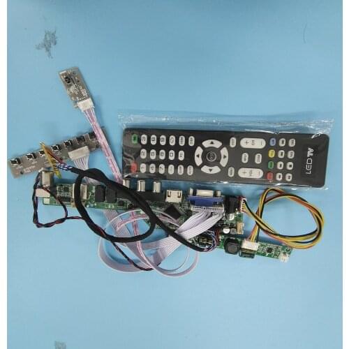 Kit for CLAA102NA0ACW TV AV USB LCD 30pin 1024X600 VGA HDMI 10.2" DIY CVBS Panel Screen LED LVDS Controller board