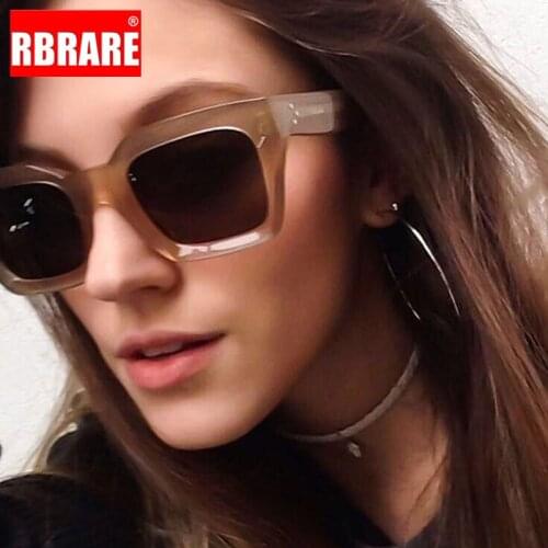 RBRARE Square Women Sunglasses Brand Designer Sunglasses Women 2021 High Quality Retro Sun Glasses For Women Gafas De Sol Mujer