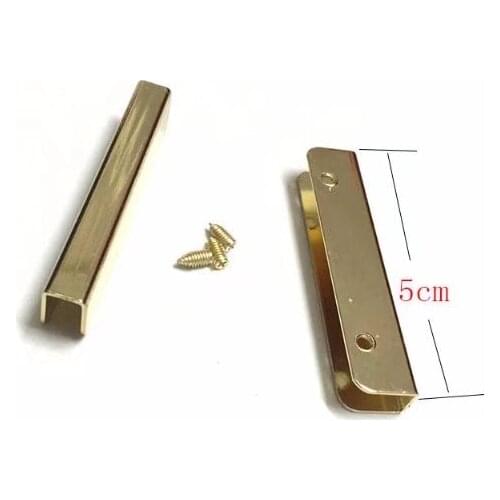 5cm light gold straight Purse edging Wallet frame wallet edging Metal Edging strip