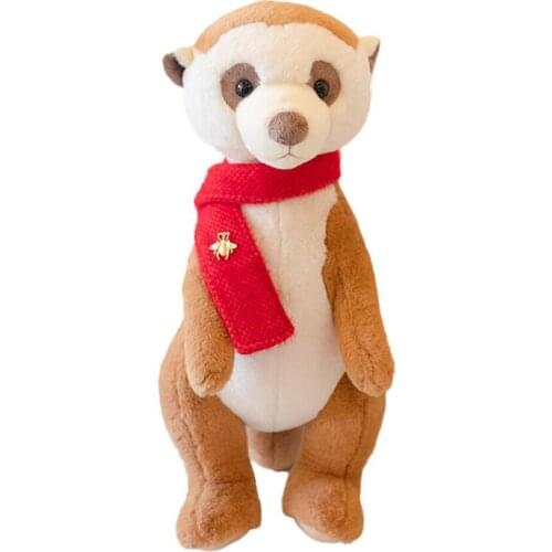 Cartoon animal simulation meerkat children plush toy animal kids stuffed toy birthday gift
