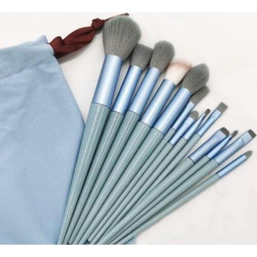 5/13 Pcs Makeup Brush Set Eyeshadow Blending Foundation Powder Eyebrow Blush Double Head Brush Beauty Make Up Kit Tool with Bag