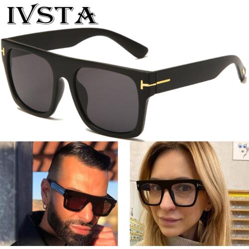 IVSTA Tom TF Oversized Glasses Men Luxury Brand Design Steampunk Big Myopia Women Nerd Computer Reading Prescription TF0711