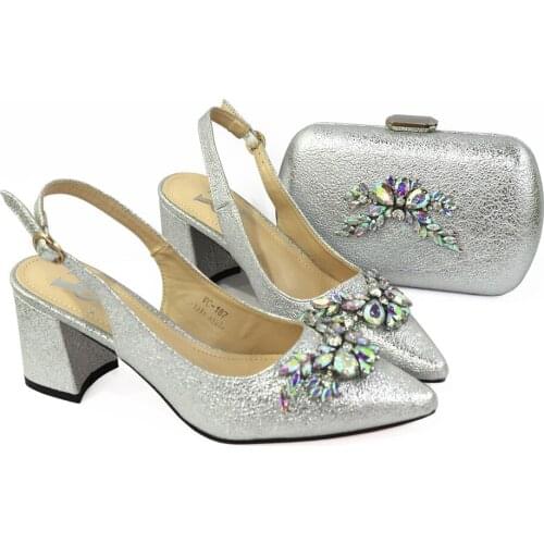 OLOMM New Arrival Italian Shoe and Bag Set for Party In Women Luxury Shoes Women Designers Nigerian Women Party Pumps with !A-32