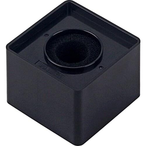 Portable Square Interview Mic Microphone Flag Molding Station Black 41mm