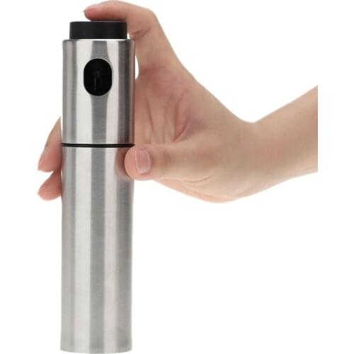 2pcs Stainless Steel Oil Sprayer Olive Mist Spraying Can Pump Bottle Pot Vinegar Dispenser Kitchen Tool for Home, Grill, BBQ