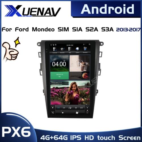 PX6 system For Ford Mondeo S1M S1A S2A S3A 2013 2014 2015 2016 2017 radio 2 Din Multimedia Video Player GPS Tape Recorder DVD