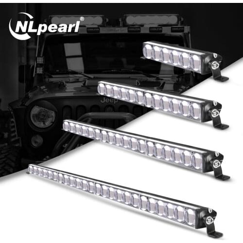 Nlpearl 7-38inch Light Bar/Work Light CREE Super Bright LED Light Bar 5D 12V 24V LED Work Light for Truck Boat UAZ ATV SUV 4x4