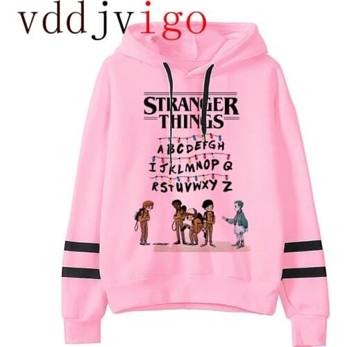 Stranger Things Eleven Harajuku Funny Cartoon Hoodie Women Upside Down Ullang Sweatshirts Friends Don't Lie Graphic Hoody Female