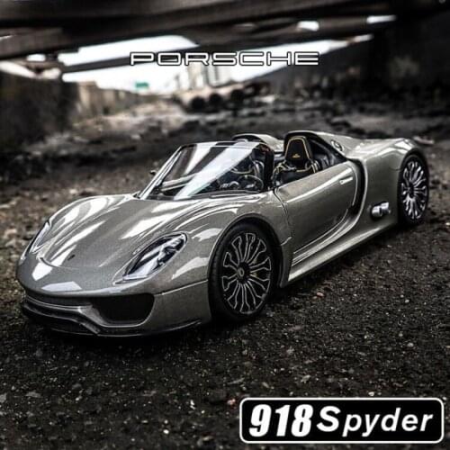 1:24 Porsche 918 car alloy car model simulation car decoration collection gift toy Die casting model boy toy
