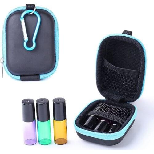 1pc Portable Essential Oil Container Bag Essential Oil Storage Case Shock-proof Travel Rganizer for 5ML Oil Bottle Storage Bag