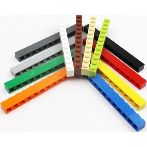 10pcs Building Brick 1X12 Compatible with MOC Build Blocks House Particle Replacement 6112 Classic Construction Educational Toys