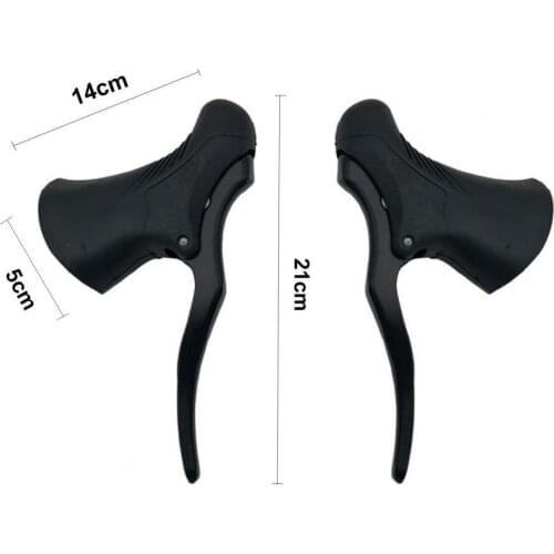 2Pcs Derailleur Conjoined Fast Response Aluminum Alloy Sensitive Trigger Shifter Bike Brake Bicycle brake accessories