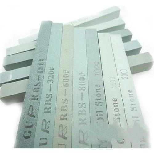 2pcs New white corundum square strip sharpening stone sharpener sharpener for fixed angle