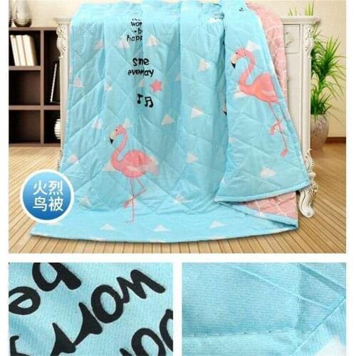 2021 Twin king Queen Size Solid pink Summer Quilt Blanket Comforter Bed Cover Quilting simple Home textile bedclothes