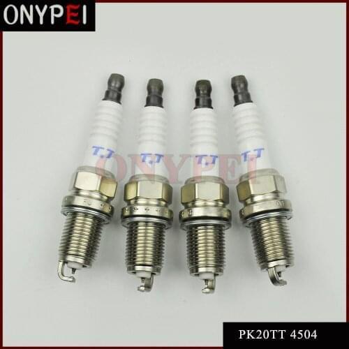 4pcs Platinum Spark PlugPK20TT 4504 For Chevy Mitsubishi BMW Jeep PK20TT-4504
