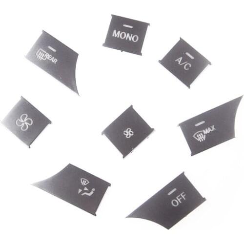 8Pcs LHD Car Air Condition Buttons Cover Trim Fit For Mercedes Benz C Class W204 GLK 2008 2009 2010