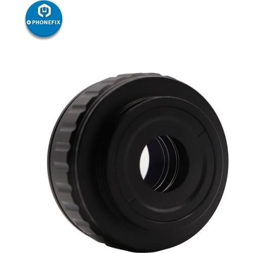0.35X 0.5X C Mount Lens Adapter Adjustable Camera Installation HDMI Camera Adapter for Industry Trinocular Stereo Microscope