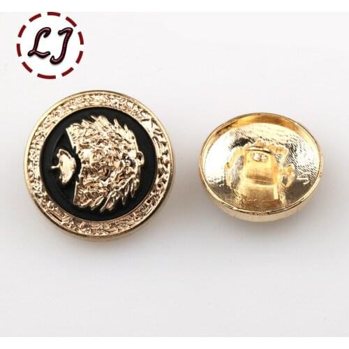Free shipping 10pcs/lot new fashion metal button snap buttons gold zinc alloy paint button British style buttons scrapbook