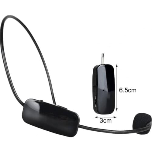 Bluelans Head-mounted Mini Portable Microphone 2.4G Wireless Rechargeable Voice Amplifier for Classroom