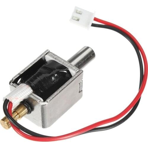 12V DC 0.43A Mini Electric Bolt Lock Push Pull Cylindrical Solenoid Lock 5mm Stroke Access Control Electric Electromagnetic Lock