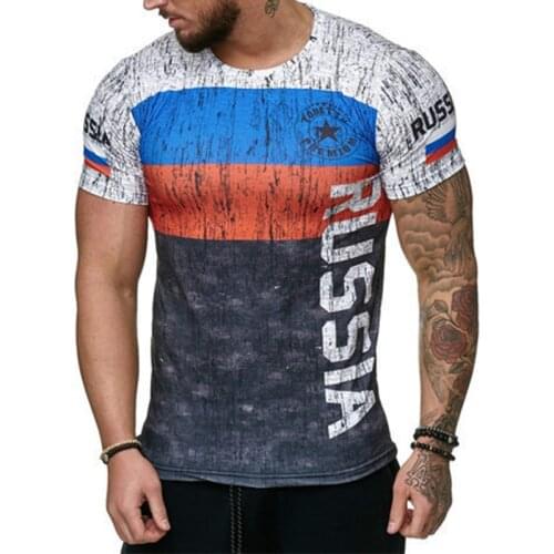 Spanish flag mens T-shirt Sweden 3D letter printing T-shirt xxs-6xl breathable street shooting summer clothing is on sale