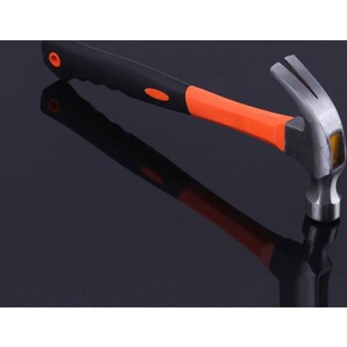 0.25-0.75KG Claw Hammer High Carbon Steel Nail Hammers Multifunctional Plastic Handle Woodworking Hammer Hand Tools
