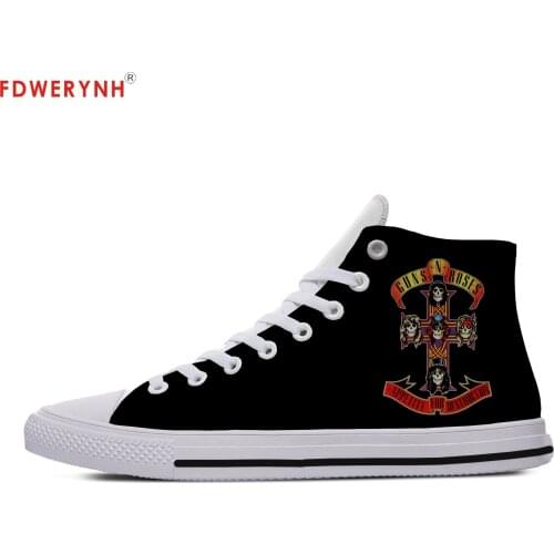 Mens Womens Casual Shoes Guns N Roses Bullet 3D Prink Customized Breathable Male Fashion Trend Brand Men Shoes
