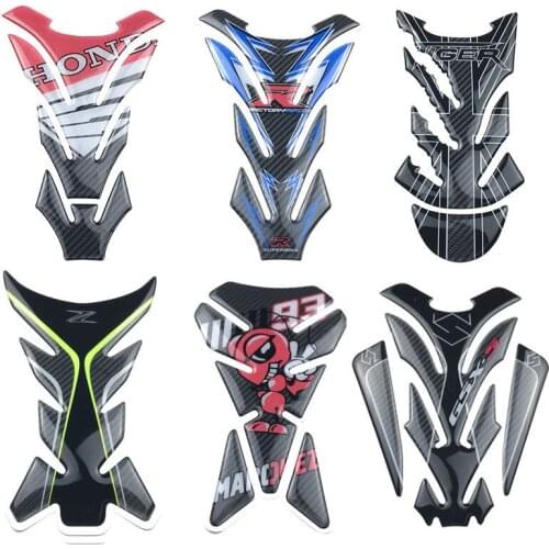 5D Carbon Fiber Motorcycle Fuel Tank Sticker Fish Bone Sticker For HONDA YAMAHA SUZUKI Kawasaki