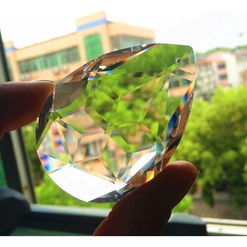New Wholesale 500pcs 50mm Beautiful Light Decor Pretty Chandelier Prisms Parts Crystal Pendants Drops Home Decoration