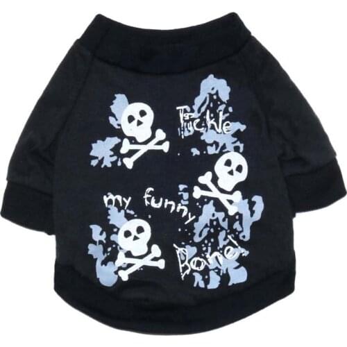 Pet Dog Clothes Halloween Skeleton Costume Cute Cartoon Clothes For Small Dog Clothes Xmas apparel for Kitty Dogs XS-XXL