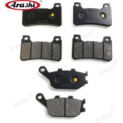 Arashi 1 Set Front Rear Brake Pads For HONDA CBR1000RR Fireblade 2004 2005 Motorcycle Brake Pad CBR1000 CBR 1000 RR