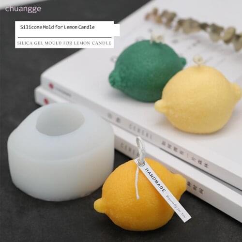 LEMON CANDLE Making Silicone Mold Simulation Fruit Homemade DIY Material Baking Mold For Aromatherapy CANDLE Handmade