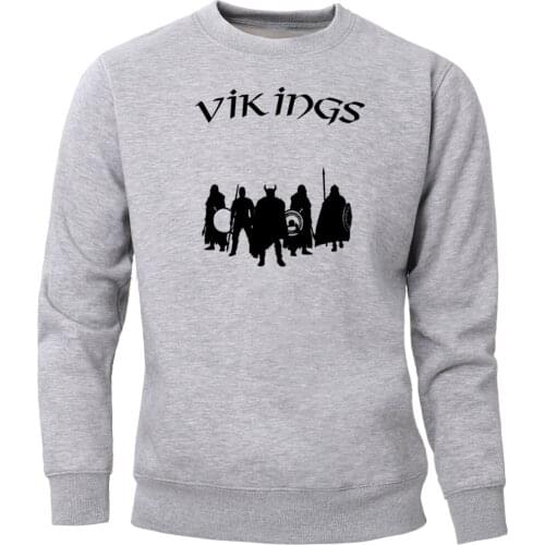 Vikings Sweatshirts Men Son Of Odin Crewneck Hoodies Sons Of Viking 2020 Winter Jumper Sportswear Gone to Valhalla Streetwear