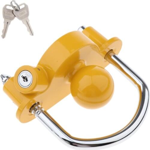 Universal Coupler Lock, Adjustable Storage Security, Heavy-Duty Steel