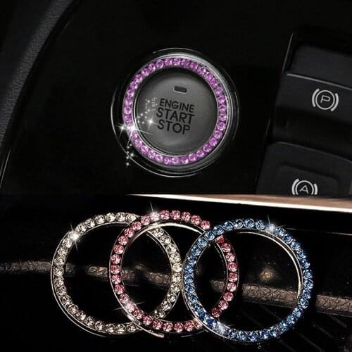 Car Start Engine Ignition Ring Cover Button Interior Accessories Styling Case for Honda CRV Accord Odeysey Crosstour FIT Jazz