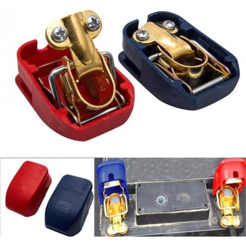 1Pair Quick Release Battery Terminals Clamps Connectors 12V Car Caravan Van Motorhome Quick Release Battery Disconnect Terminals