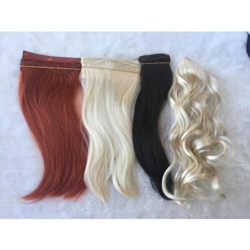 10pcs/lot High quality synthetic mohair doll hair wefts any colors and styles can be customized fashion Hair Pieces