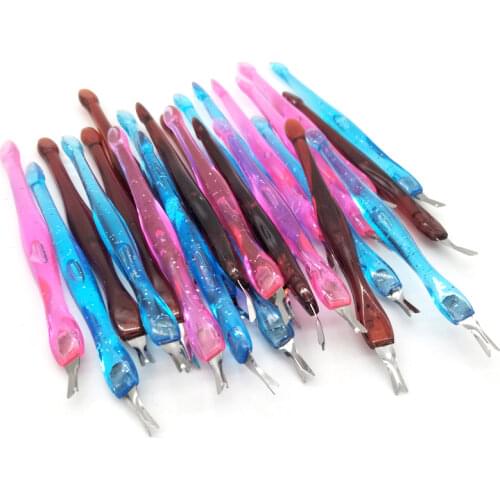 40pcs/lot Stainless Steel Cuticle Remover Trim Dead Skin Cuticle Pusher Trimmer Pedicure Nail Art Tools Nail Art Accessory Set