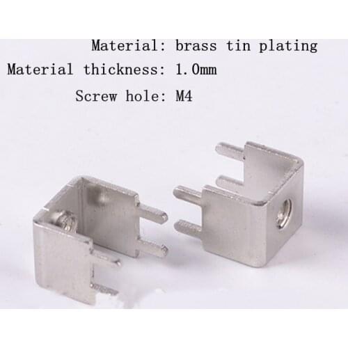 5pcs PCB soldering terminal (M4 ) PCB board four-pin terminal