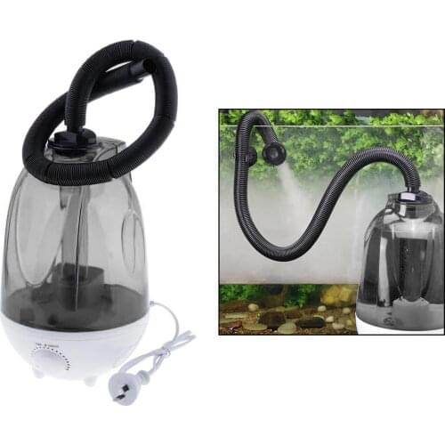 Black Reptile Humidifier Reptile Lizard Insect Fogger for Reptiles Amphibians and Terrarium (4 Liter Tank)